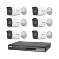 Hikvision 6 Kameralı 4 Mp ColorVu İp Güvenlik Kamera Seti DS-2CD1047G2H-LIUF (Dahili Mikrofonlu)