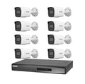 Hikvision 10 Kameralı 4 Mp ColorVu İp Güvenlik Kamera Seti DS-2CD1047G2H-LIUF (Dahili Mikrofonlu)